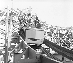 Amusement park in the 1950s. No matter old or young