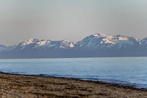 Anchor Point beach on Cook Inlet in the evening light