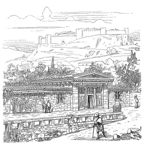Ancient Greek dwelling in Ionia (today Turkey)