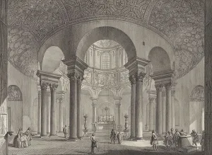 Ancient Rome, View of the interior of the tomb of St Constantia built by Constantine the Great