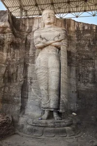 Ancient standing Buddha image, Gal Vihara