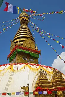 Ancient stupa Swayambhunath is a religious complex in the Kathmandu