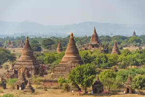 Category Buddhism Prints: Ancient temples, pagodas, Bagan, Myanmar, Asia