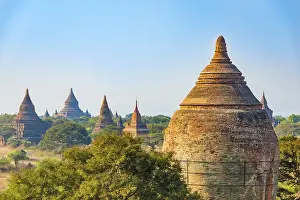 Category Buddhism Prints: Ancient temples, pagodas, Bagan, Myanmar, Asia
