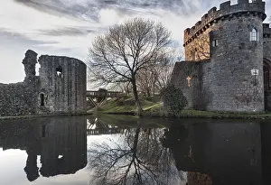 Ancient Whittington Castle in Shropshire