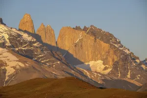 Andes mountain range, morning light