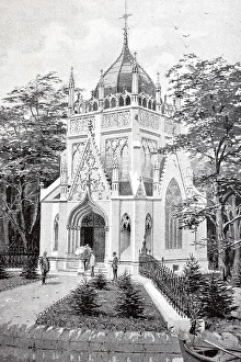The Andrassy Mausoleum in the castle park of Trebilov Castle