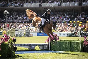 Category Historic EN Prints: Andre Thieme of Germany and riding DSP Chakaria compete in the first round of the 1