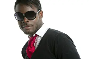 Category Historic EN Prints: Androginous look black african model fashion look