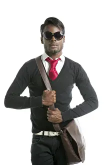 Category Historic EN Prints: Androginous look black african model fashion look