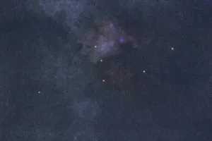 Andromeda star constellation, Night sky