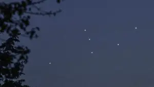 Andromeda star constellation, Night sky