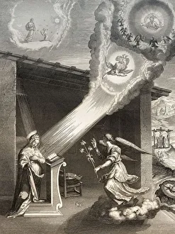 The Angel Gabriel brings the message to Mary about Jesus birth