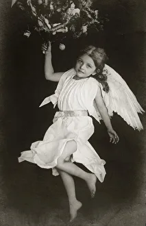 Angel, historic photograph, around 1915