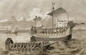 Angelsaechsische Segelboote, 15. Jahrhundert