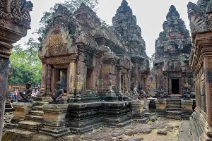 Angkor Wat -Banteay Srei with monkey guards