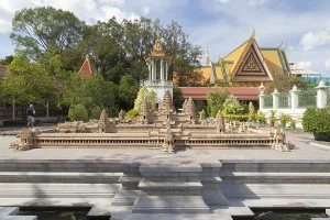 Angkor Wat model in the grounds of the Royal Palace