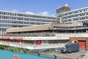 Anglia Square 1960s brutalist architecture of shopping and office development cleared for demolition