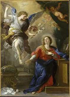 The Annunciation (1672), painting by Luca Giordano (Italian)