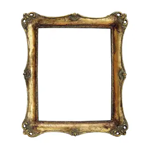 Antique frame with portrait of a woman