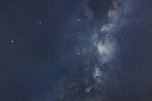 Antlia star constellation, Night sky