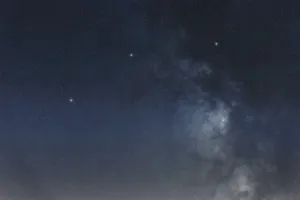 Antlia star constellation, Night sky