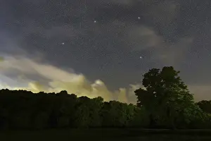 Antlia star constellation, Night sky