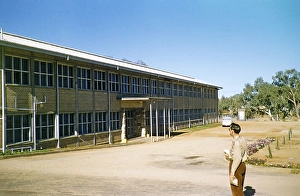 Anzac Hill High School, built in 1953, Alice Springs, Northern Territory, Australia, demolished in 1956 in 2019, Oceania