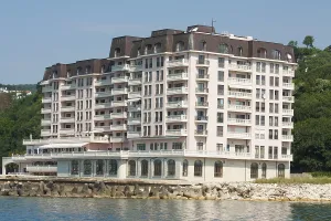 Apart complex Port Palace and hotel Palace in summer