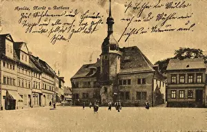 Apolda, market and town hall, Weimarer Land district