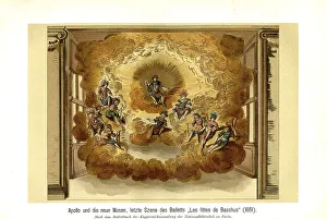 Apollo and the Nine Muses, last scene of the ballet Les Fetes de Bacchus (1651)