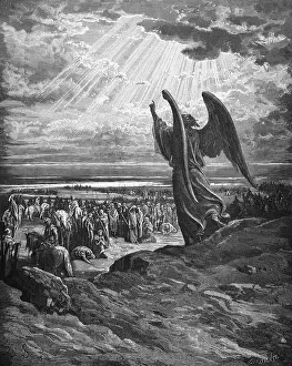 Appearance of the angel, the angel of the Lord came from Gilgal to Bochim and accuses