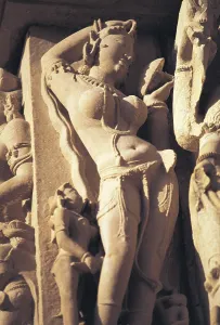 Apsara sculpture temple, khajuaraho