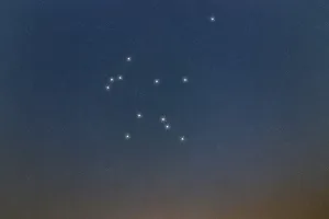 Aquarius star constellation, Night sky