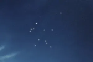 Aquarius star constellation, Night sky