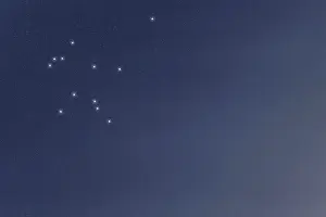 Aquarius star constellation, Night sky