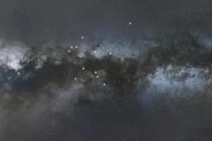 Aquarius star constellation, Night sky