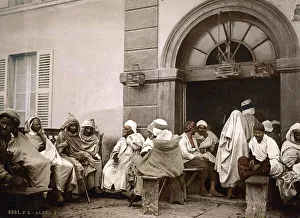 Arabs in a Cafe, Algiers, Algeria