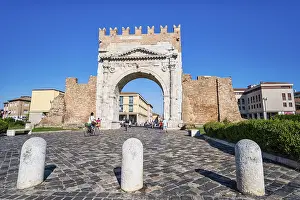 Arch of St Augustus, Rimini, Emilia-Romagna, Italy