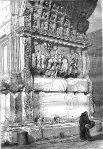 Part of the Arch of Titus in Rome