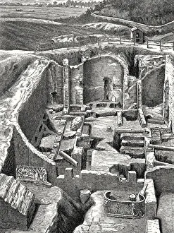 Archaeological excavations of the Catacombs of Domitilla