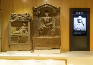 Archaeological finds in museum Roman fort of Arbeia