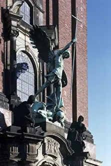Archangel Michael above the main portal