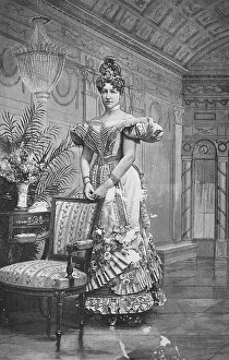 Archduchess Stephanie of Austria at a Viennese costume