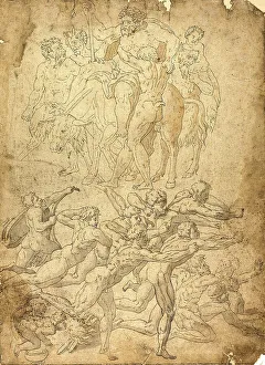 Archers Shooting at a Herm, Triumph of Bacchus and Other Studies