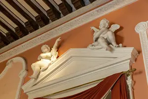 Architectural detail, Spanish colonial interior of palace of Casa de Montejo