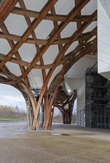 Architectural detail seen at the Centre Pompidou-Metz