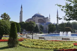Architectural view of Hagia Sophia