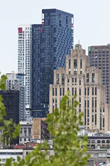 Architecture, cityscape, view on old and modern buildings