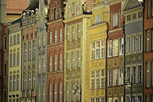 Architecture of old town in the center of Gdansk